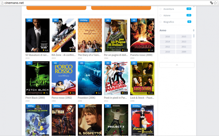 Cinemano.me: il cinema senza pubblicità [Sito Web]