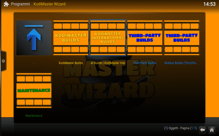 KodiMaster Wizard: scegli la build più adatta a te [KODI]