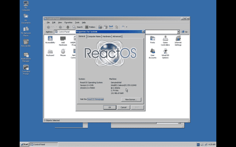 ReactOS v0.4.0: il sistema operatvo Open Source compatibile con i programmi Windows