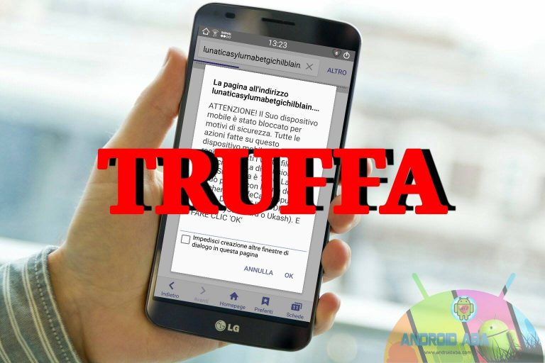 Android: come difendersi dalla truffa dei finti messaggi di pagamento dei browser internet