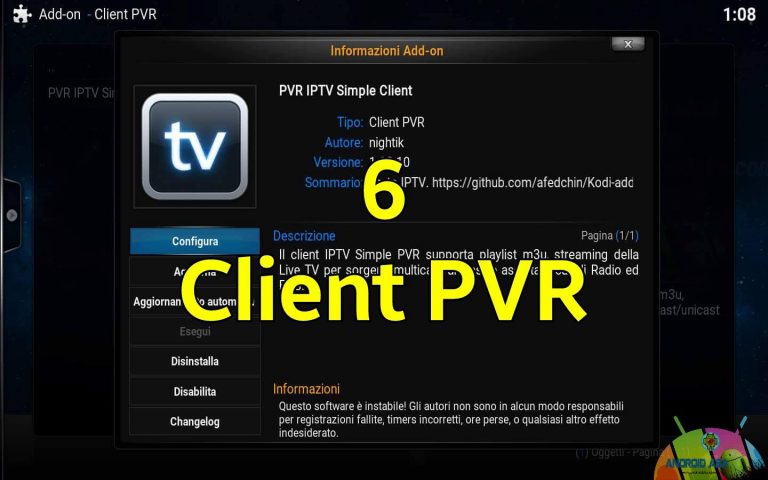 KODI: Come avere 6 Client PVR