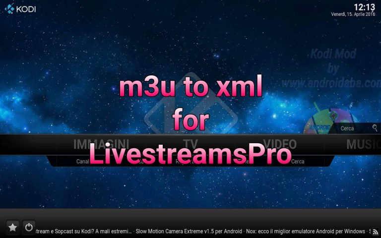 Come convertire una lista IPTV in file XML per LivestreamsPro direttamente dal web