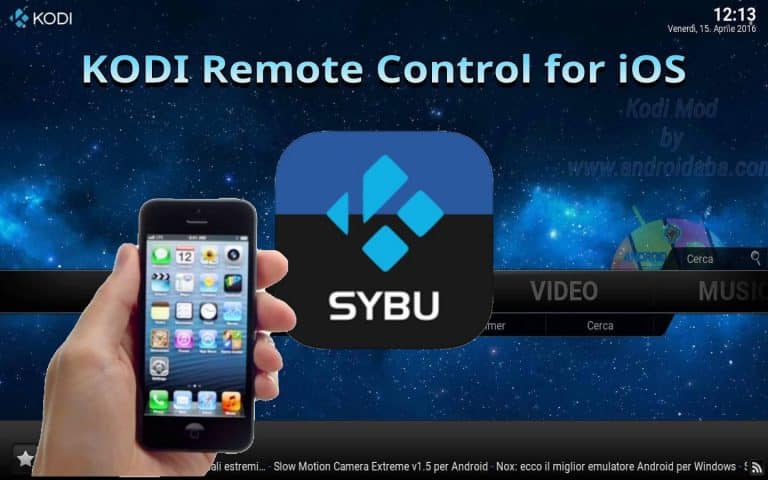 Sybu: come trasformare iPhone in un telecomando per Kodi