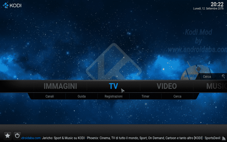 [KODI 16] Come impostare la lingua italiana e abilitare la TV