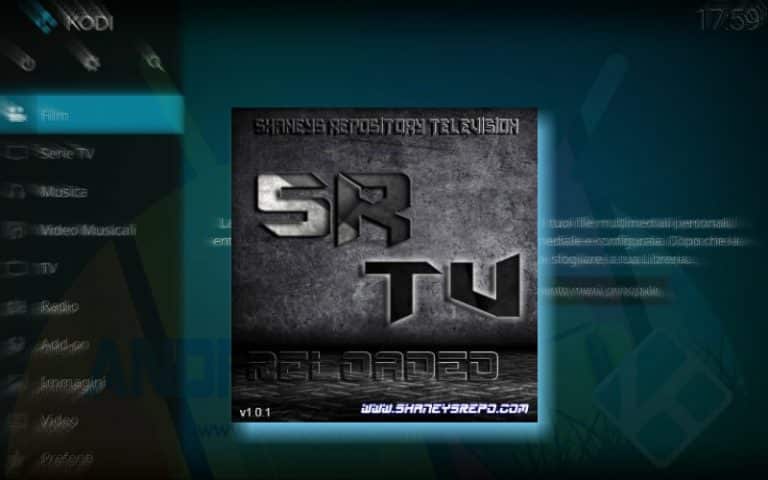 SR TV Reloaded Kodi Add-On