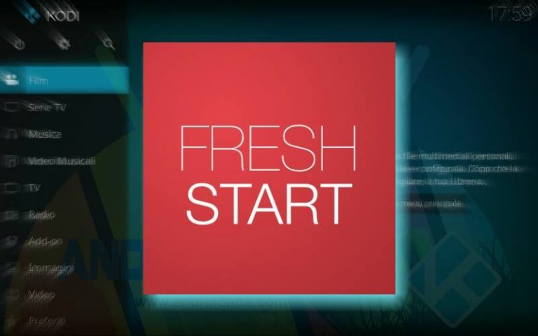 Ripristina Kodi facilmente con Fresh Start