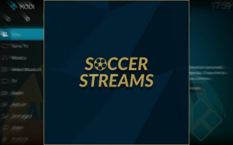 Soccer Streams Kodi Add-On