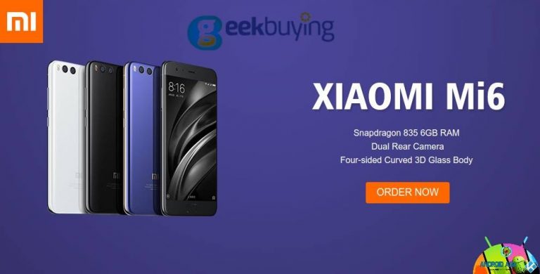 Xiaomi Mi6 Presale: scoprite la Nuova Promozione by GeekBuying