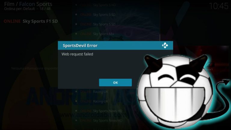 [KODI] SportsDevil Error Web Request Failed: ecco la soluzione