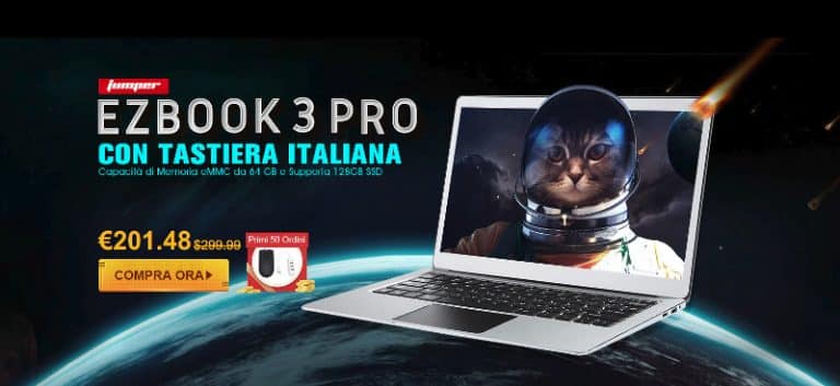 Jumper Ezbook 3 Pro, il miglior Notebook a basso costo in offerta