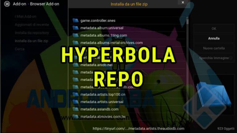 Hyperbola Repo: tantissimi nuovi add-on compreso Videolina [KODI]