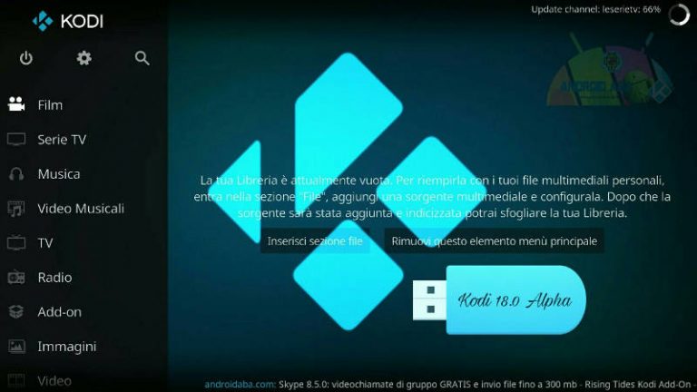 Kodi 18.0 Portable + Kodi Mod 18.0 Portable: disponibili le versioni Alpha per Windows