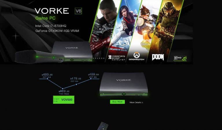 Mini PC Vorke V6 in prevendita su GeekBuying