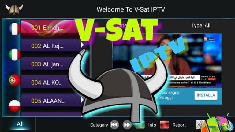 Canali world con V-Sat IPTV (APK)