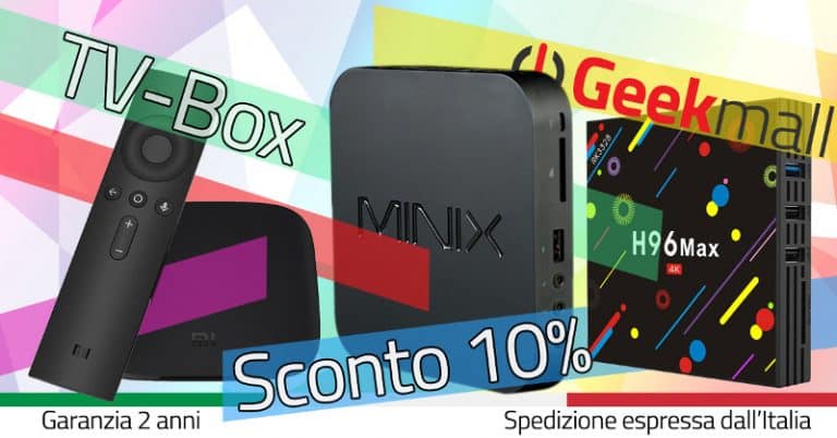 GeekMall: Sconto del 10% su tutti i TV Box e Mini PC