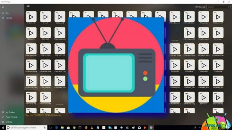 Free TV Player: le migliori liste IPTV gratis su Windows