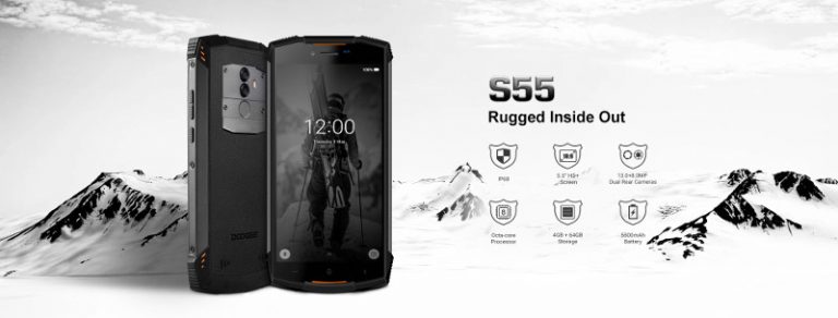 Doogee S55 in offerta su BangGood