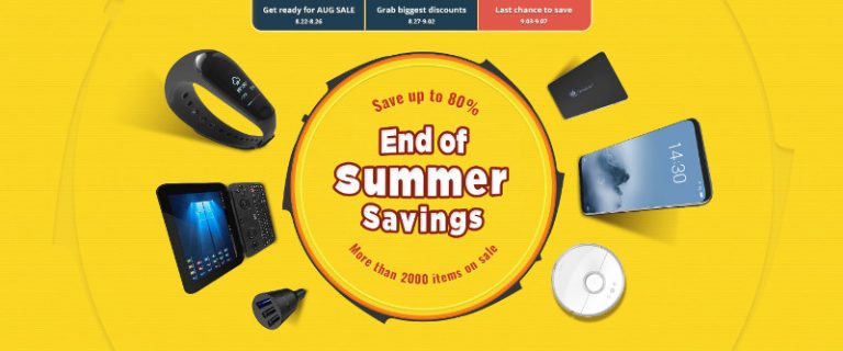 End of Summer Saving: le migliori di fine estate by GeekBuying