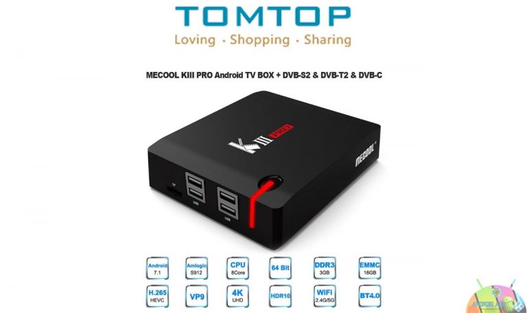 TV Box MECOOL KIII PRO in offerta su TomTop