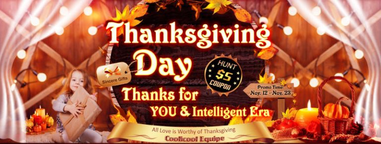 Da Coolicool ecco le fantastiche offerte del Thanksgiving Day