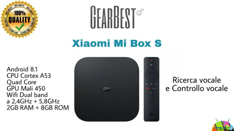 Xiaomi Mi Box S 4K in offerta su GearBest (Android TV)