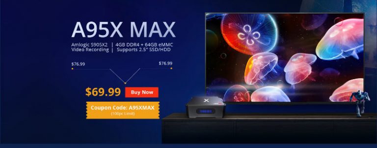 Promozione A95X Max: i migliori TV Box in offerta su GeekBuying