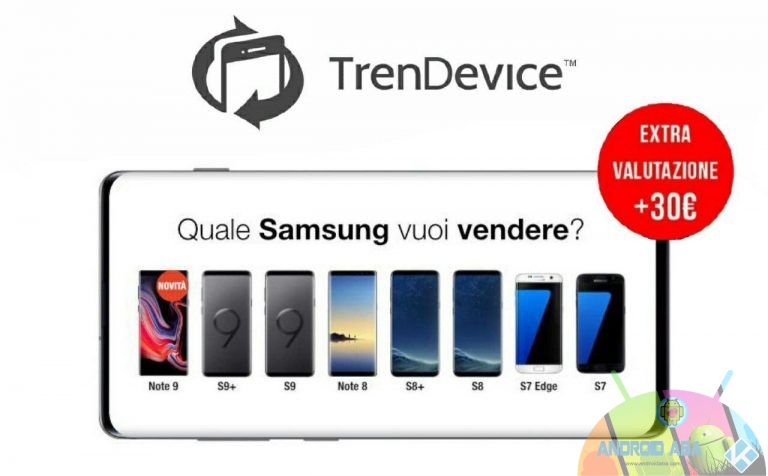 Volete vendere il vostro Samsung Galaxy? Su TrenDevice vi aspetta l’Extravalutazione