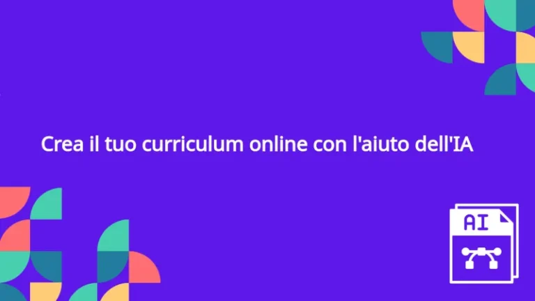 Crea il tuo curriculum online con l’aiuto dell’IA